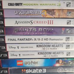 PS3 GAMES  $5.00 EACH 