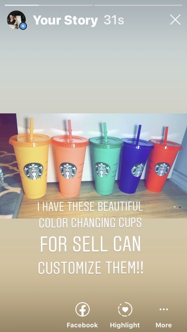 Color changing starbucks cups