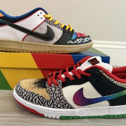 Men's Nike SB Dunk Low Pro QS What The Paul CZ2239-600 Sport Red Black Varsity Maize Rogue Sport Mais Varsity Noir Size 12 Shoes New w/ Box