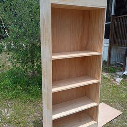 Hand Made Solid Pine Wood Bookshelf