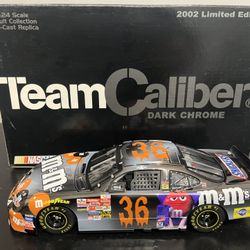 Team Caliber Dark Chrome 2002 M&M’s Brand Halloween #36 Kenny Schrader NASCAR 1:24 Diecast Car
