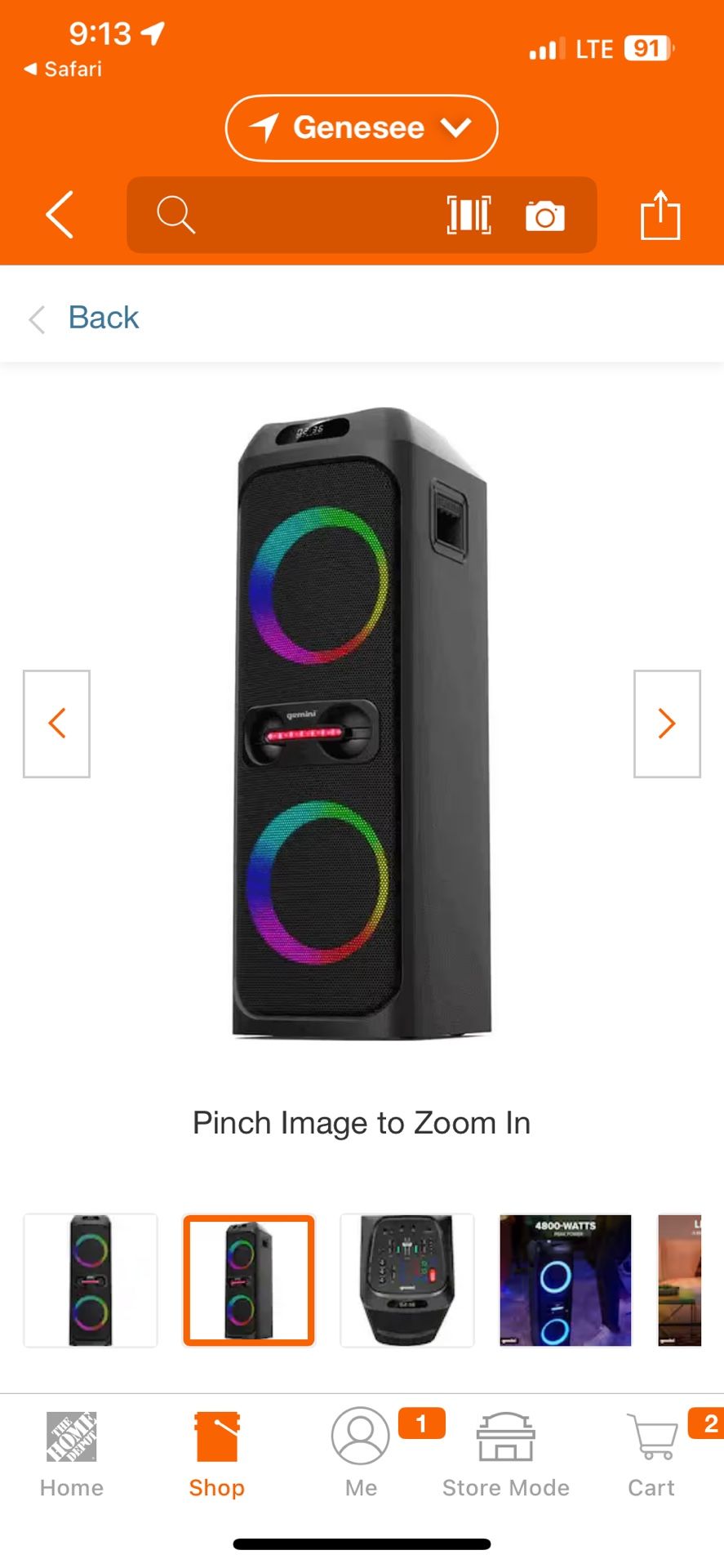Gemini 2800 Bluetooth Speaker