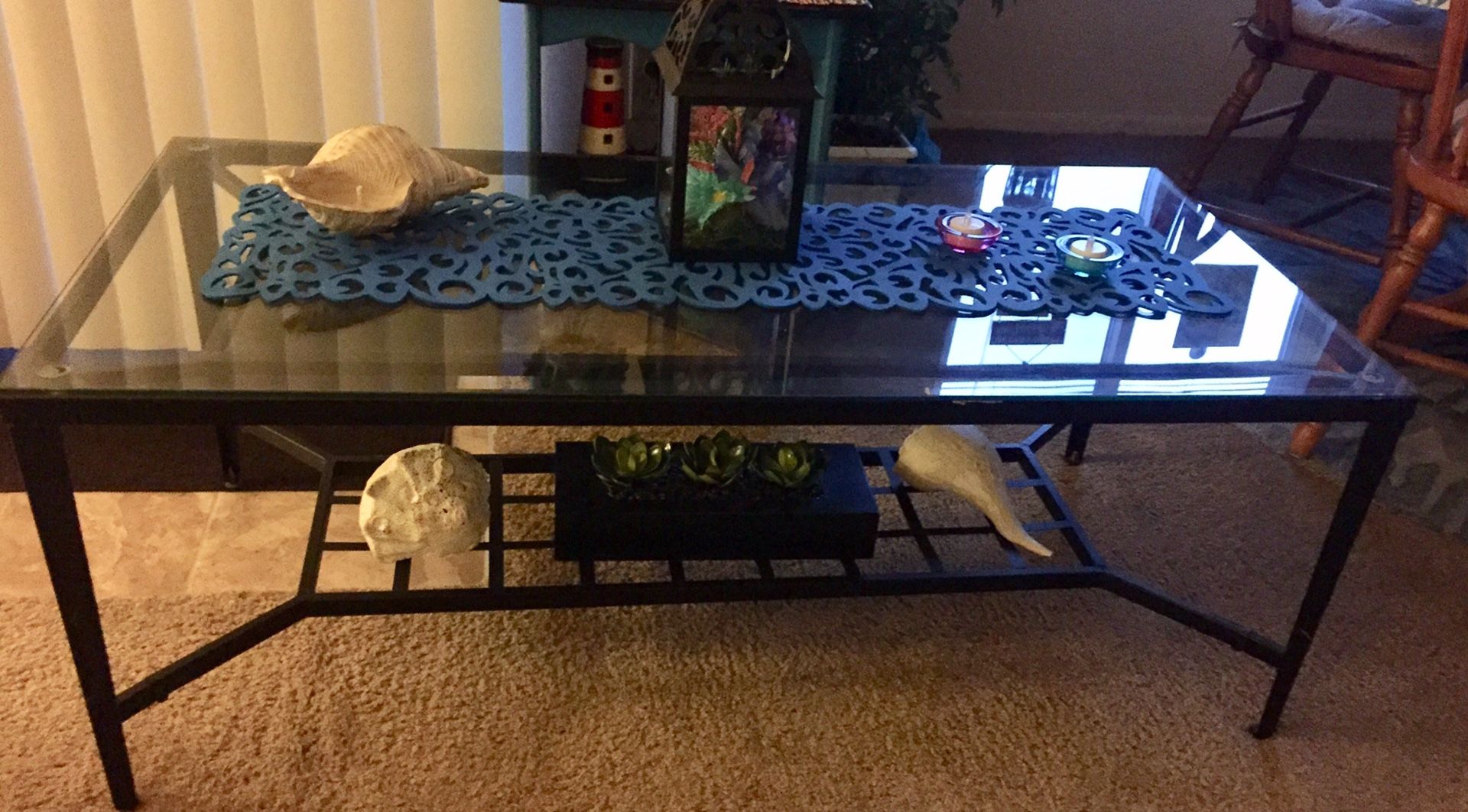 SET 3 END TABLES AND 2 LAMPS