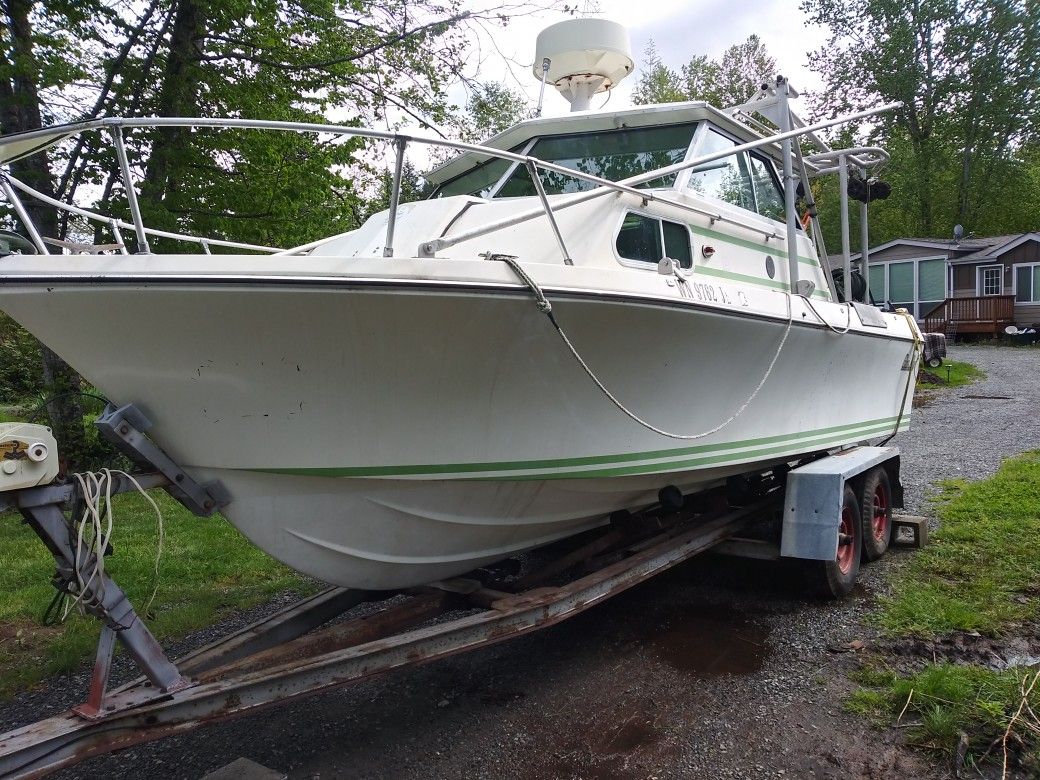 23 ft Glasply boat for Sale in Marysville, WA OfferUp
