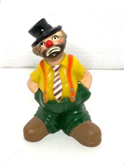 Vintage 1977 Wilton / Woodridge “Hobo Clown Hard Plastic Cake Topper”