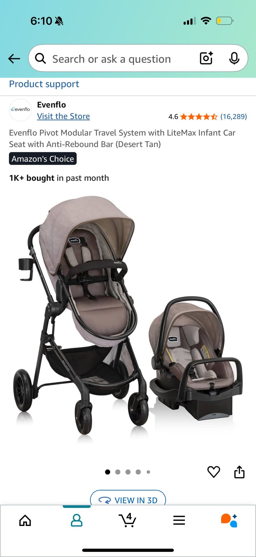 Evenflo Stroller and Car Seat with Base
