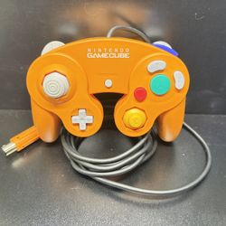 Nintendo GameCube Controller Spice Orange, OEM, Tested, Clean! Ships Fast
