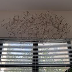 Gold Metal Abstract Wall Decor 