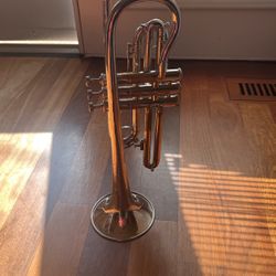 Trumpet /Stencil Brand cornetMade In Czechoslovakia Silver Asking $168 or Best