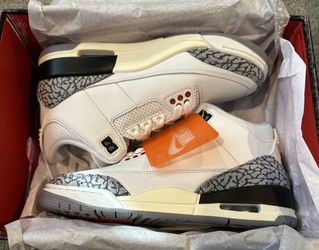 Reimagined JORDAN 3 White Cement Size 10 New