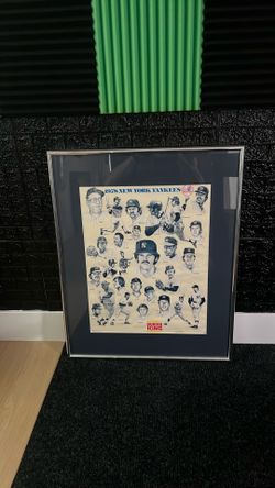 1978 New York Yankees Burger King Promo Poster