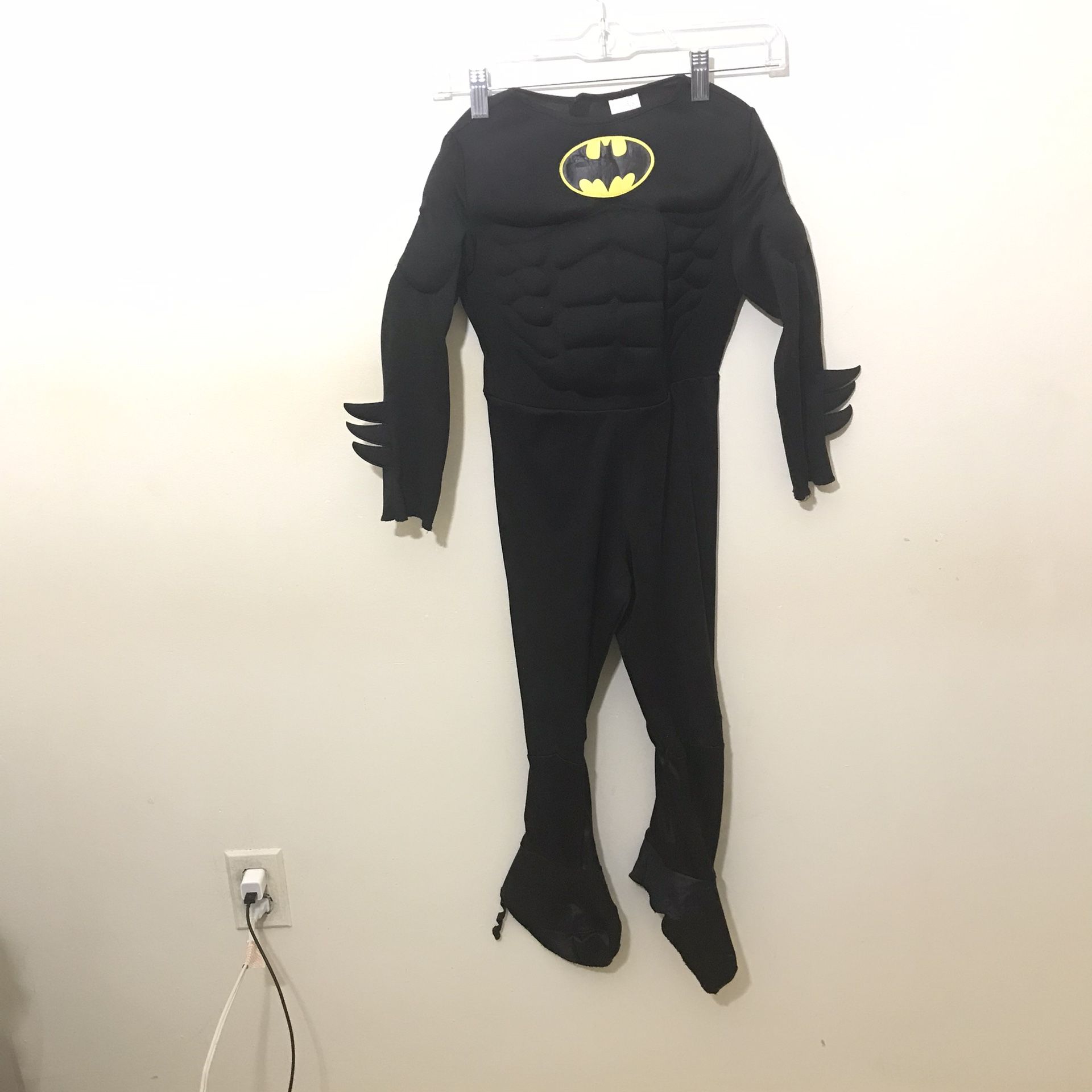 Kids DC black Batman muscle padded costume M L