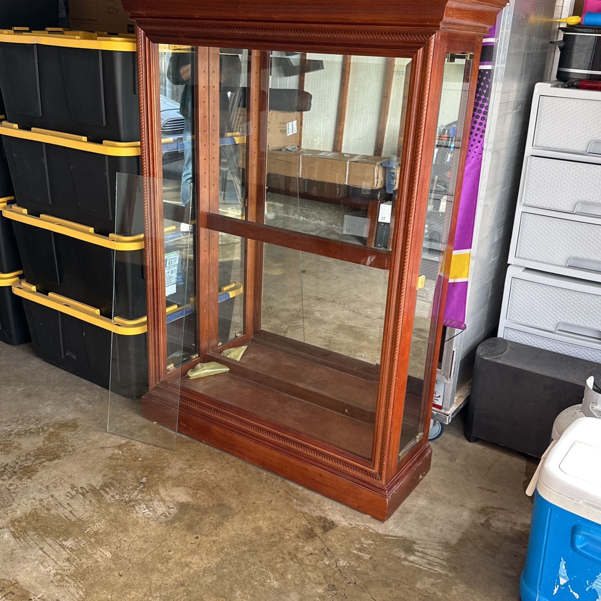 Wood And Glass Cabinet