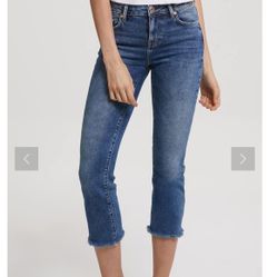 Lee Cooper Rosina Straight Crop Jeans Sz 28