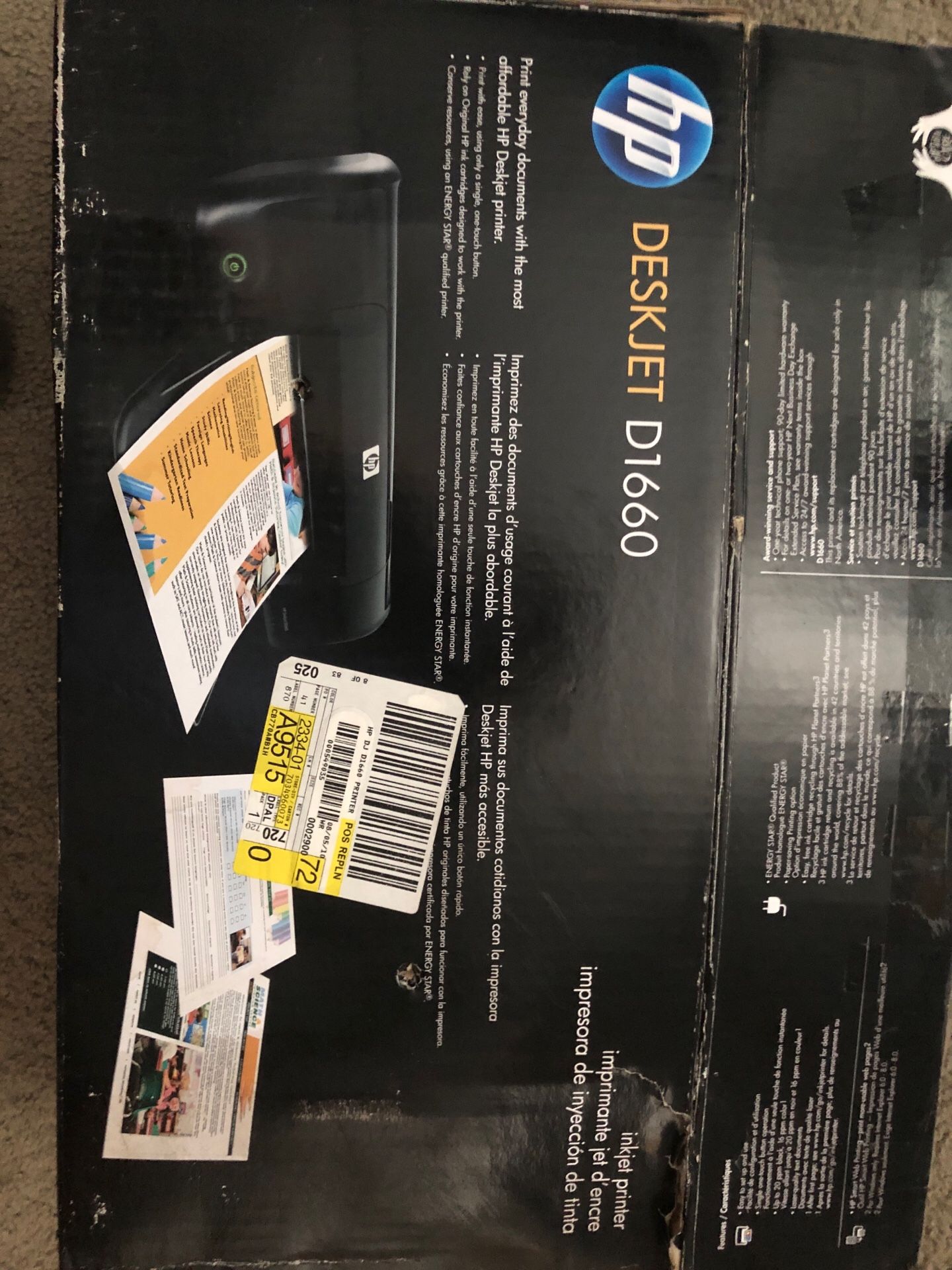 Hp d1660 printer