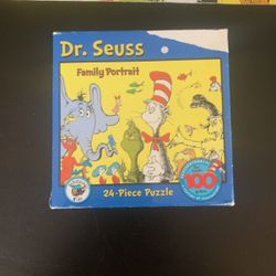 Dr. Suess Family Portrait Puzzle 2004 24 Pieces 