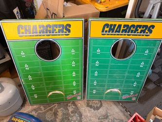 LA charger corn hole