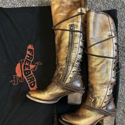 Freebird Bronze Leather Boots