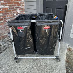 Rubbermaid Collapsible Basket Truck Laundry Commercial 
