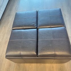 Storage Ottoman with Tray & Hidden Stools