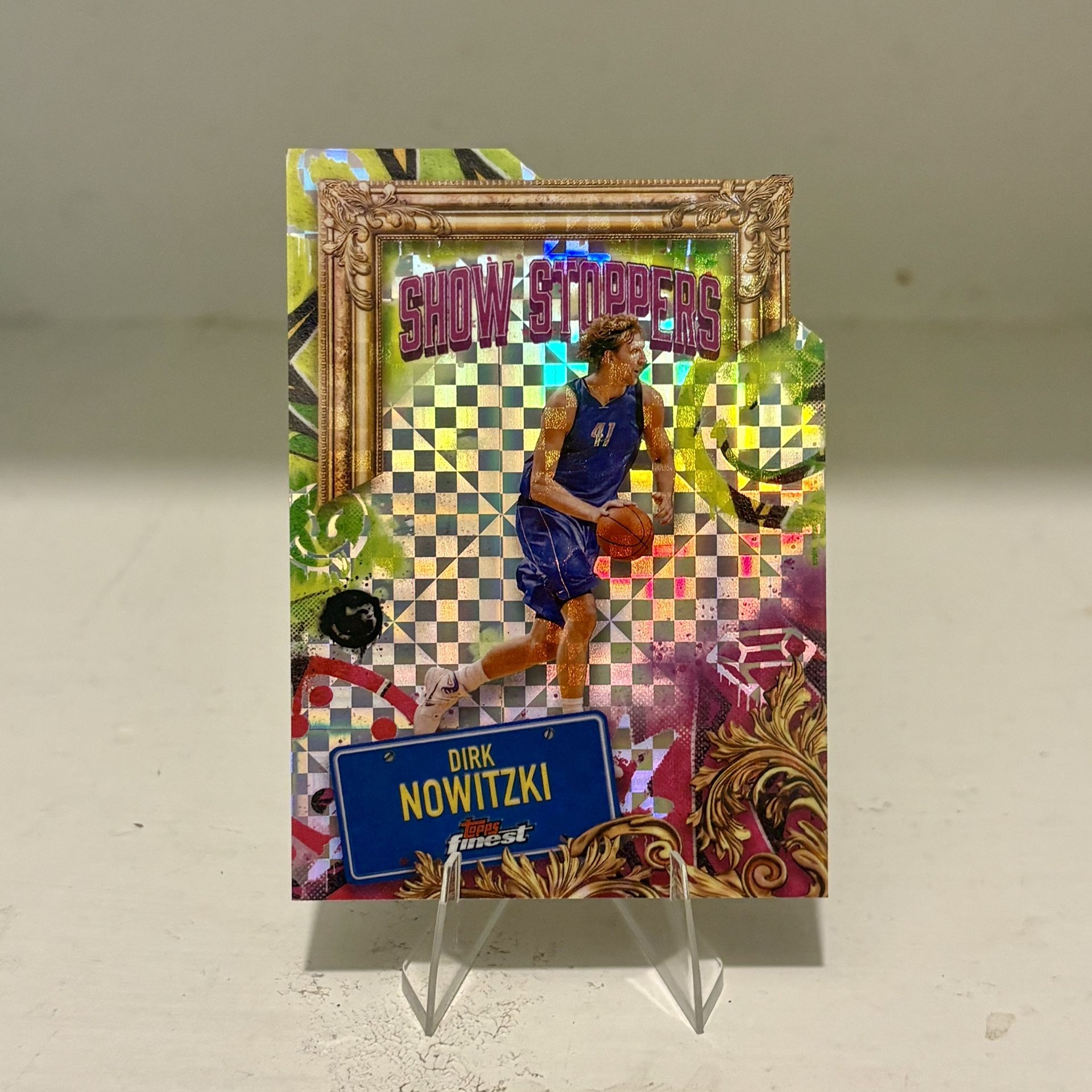 Dirk Nowitzki Die Cut Basketball Card