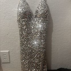 Grey Sparkle Dress 