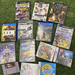 Nintendo DS, PS4, PS2, PlayStation 4, PlayStation 2, Nintendo 3ds, Nintendo GameCube, Super Nintendo