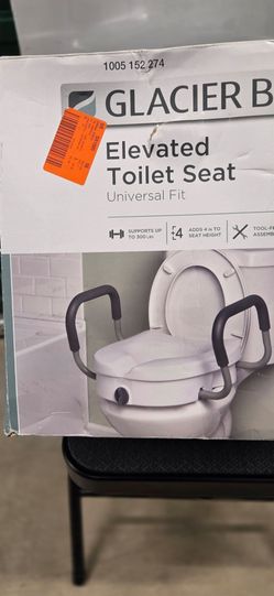 Glacier Bay Elevated Toilet Seat Universal Fit