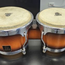 LP Aspire 6.75" and 8" Wood Bingos, Sunburst, Chrome