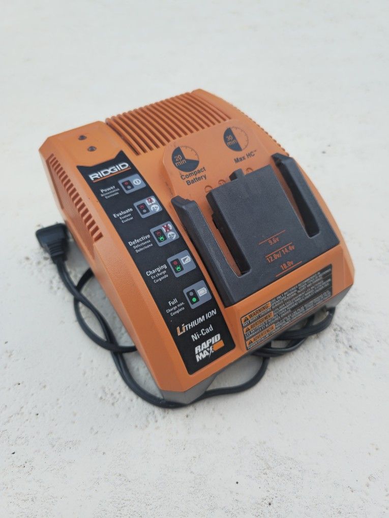 Battery Charger Ridgid Cordless Drill Impact Driver 18V Lithium Ion Battery Charger Ni-CaD