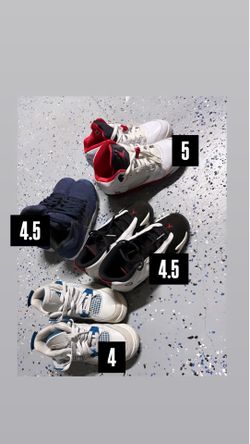 4 pair of Jordans
