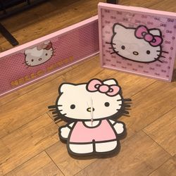 Hello Kitty Wall Decor Set (Clock + Matching Frames) 💕