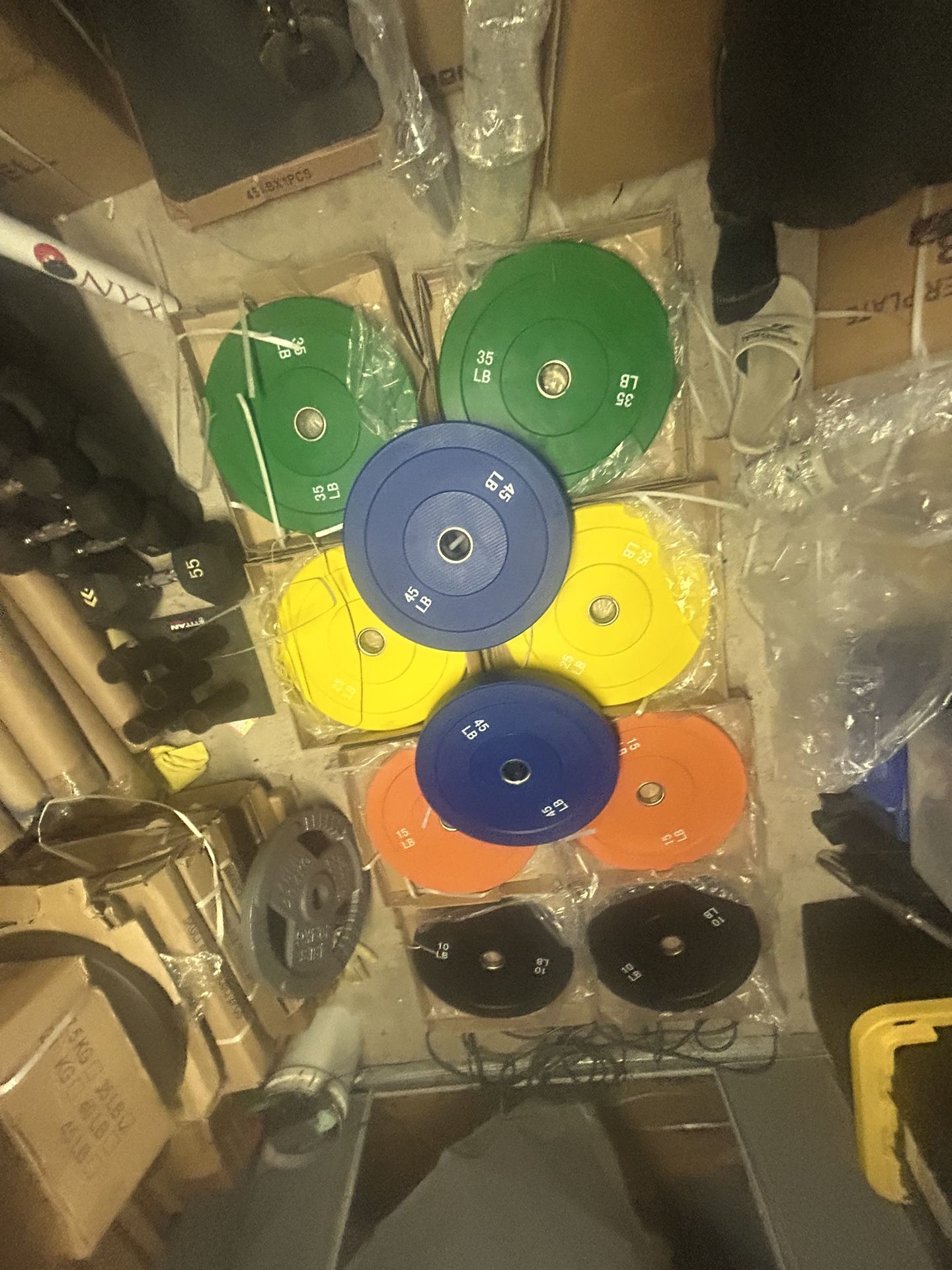 SALE:New Gym Colored Bumper Set