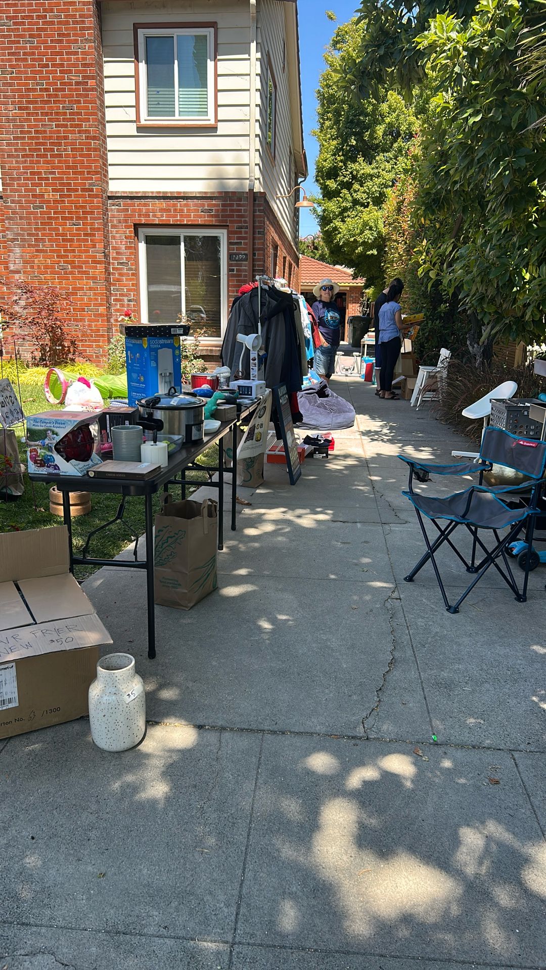 Yard Sale Today Until 2 Pm: Clothes, Toys, Musical Instruments, Shoes, Books, Furniture And More 