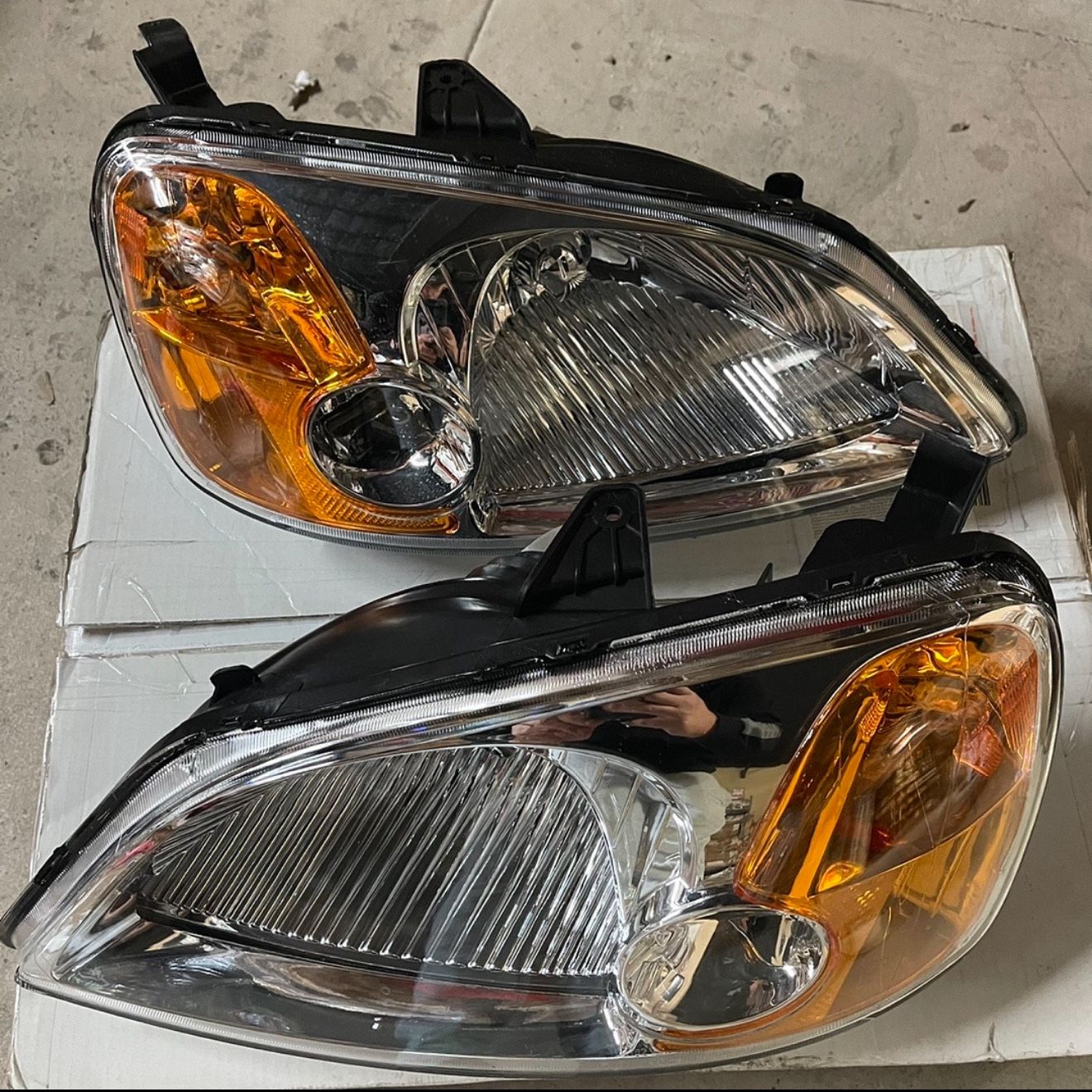 2001 - 2003 Honda Civic OEM Style Headlights Farros Luces Micas