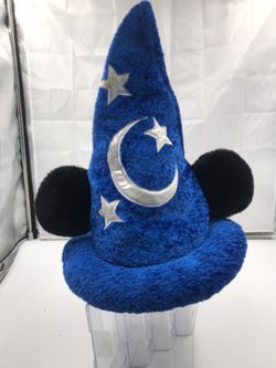 Mickey Mouse Ears Sorcerers Fantasia Hat-Disney Parks Moon Stars Plush 22 inch +a little stretch! New!