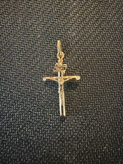 14 Karat Solid Gold Jesus Christ on a Cross Pendant