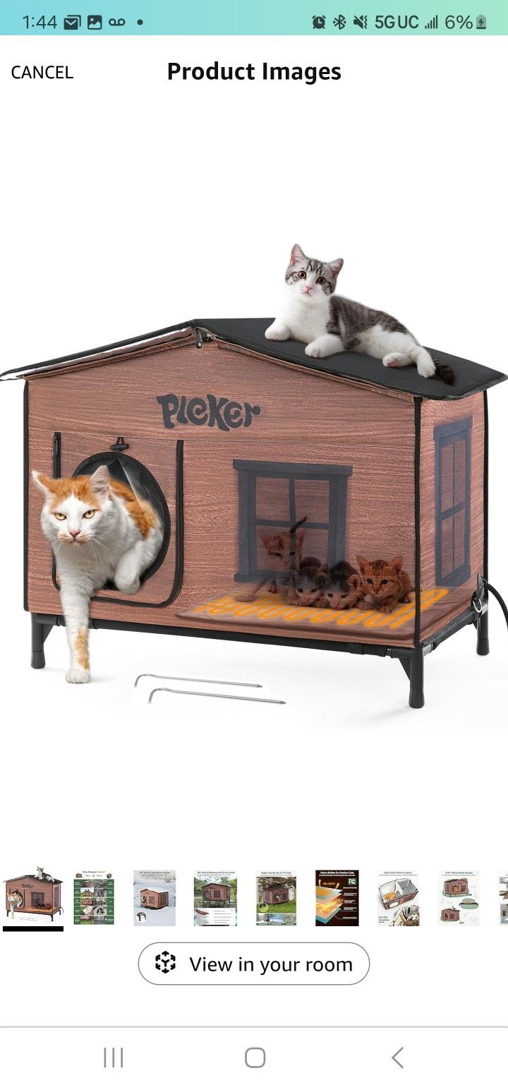 Heated Cat House for Outside: