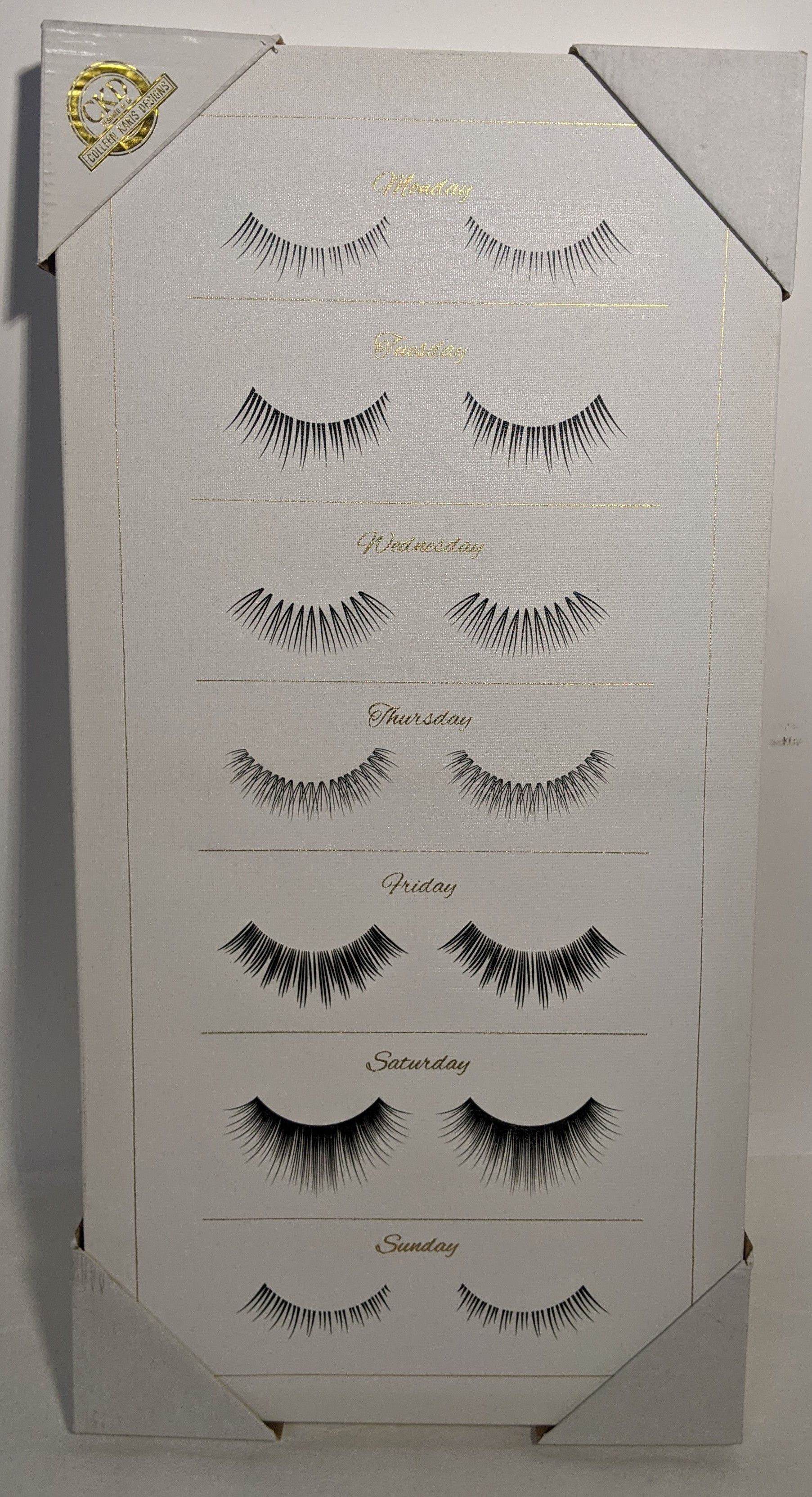 Eye Lash Day Of The Week