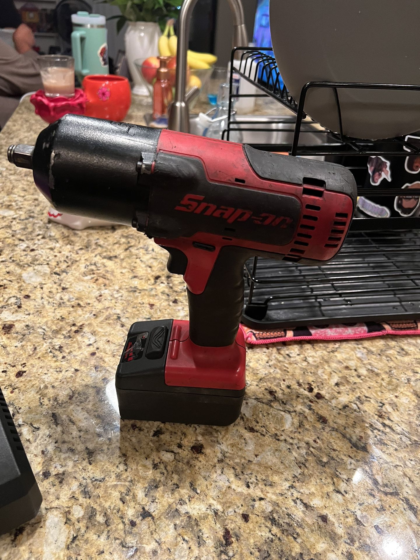 Snap On 1/2 Inch Impact. 18V/ 2 Batteries And Charger