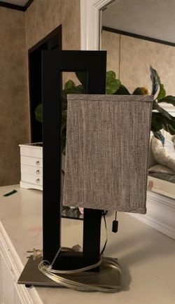 2 Gray lamps for sale