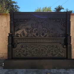 Black Five Piece Cal-King Bedroom Set