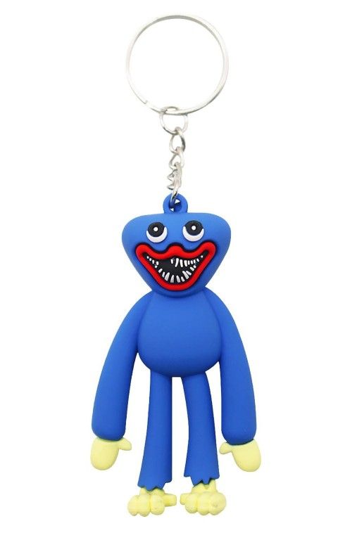 Huggy Wuggy Poppy Playtime Keychain Blue Monster Toy