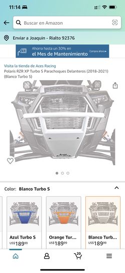 BUMPER RZR 2019 Turbo