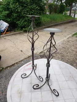 Decorative Wrought Iron Candle Holders