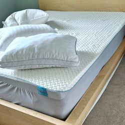 Newer Queen Ikea Malm Birch Bed Frame with DreamCloud Mattress