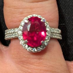 14k Ruby & Diamond Ring