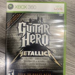 Guitar Hero Metallica For Xbox 360 (complete In Box And In Great Condition)