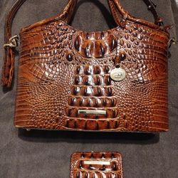 Brahmin Handbag W/ Matching Wallet
