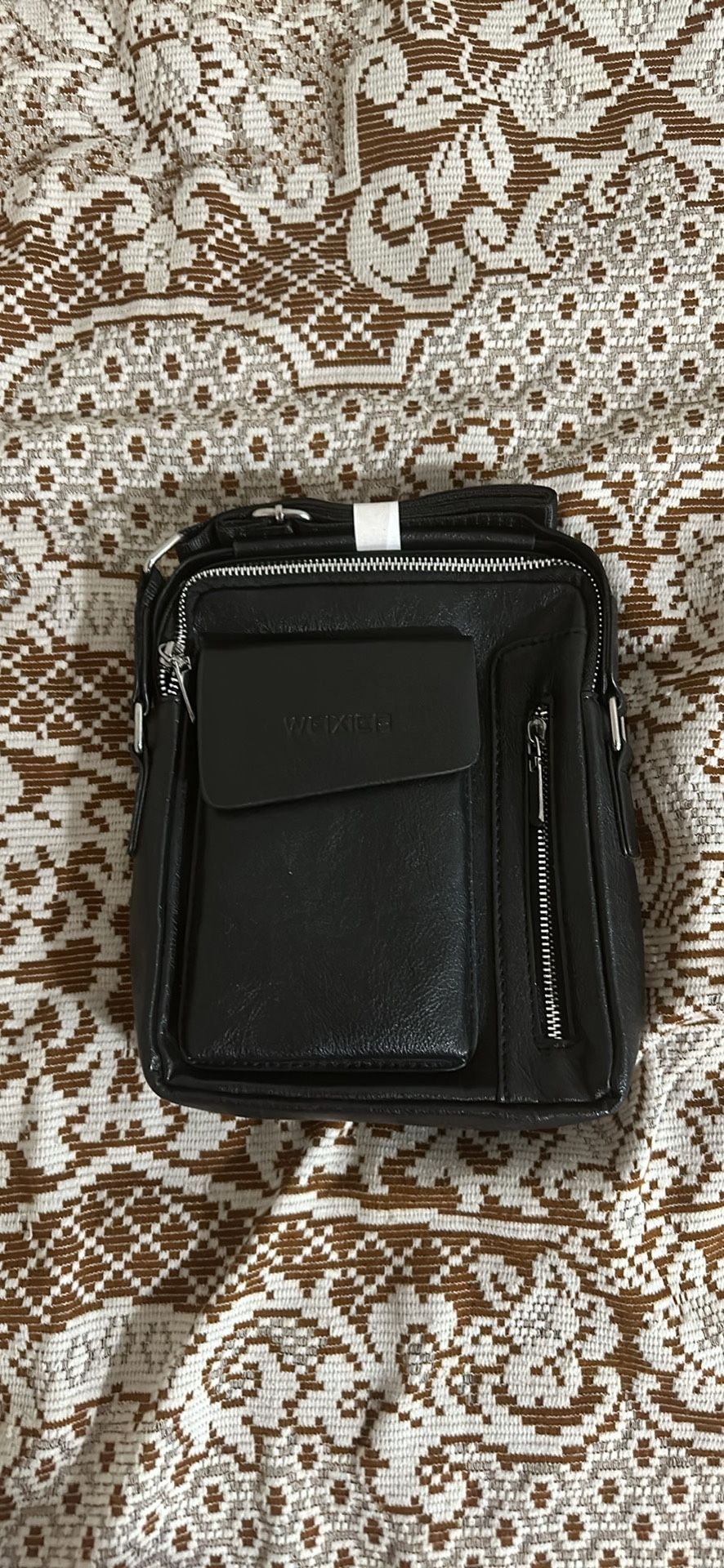 Brand New Leather Black Messenger Bag 💼